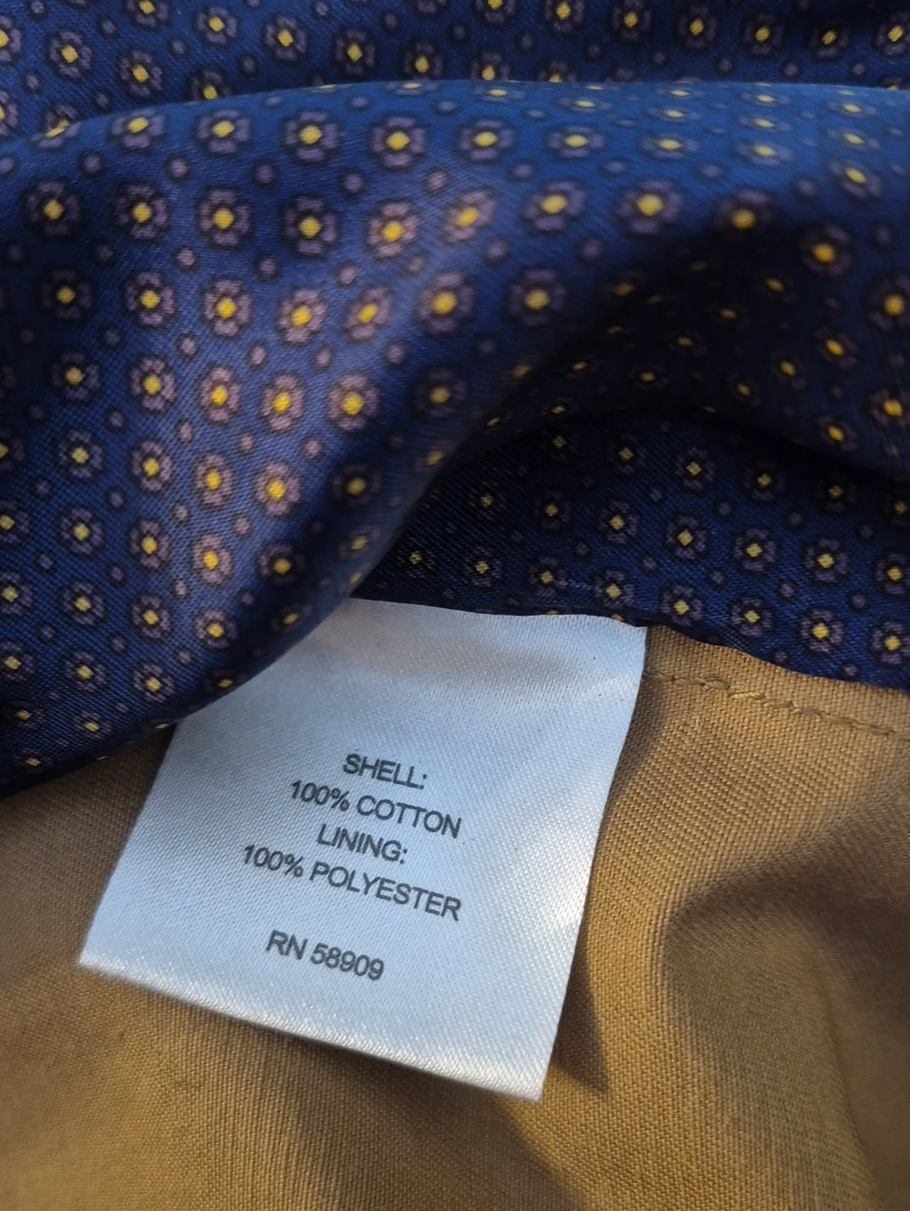 Cremieux Classics Mens 100% Cotton Khaki Jacket Sports Coat XL 2 Button Closure